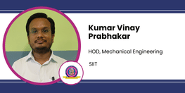 Interview Kumar Vinay Prabhakar HOD Mechanical Engineering at SIIT